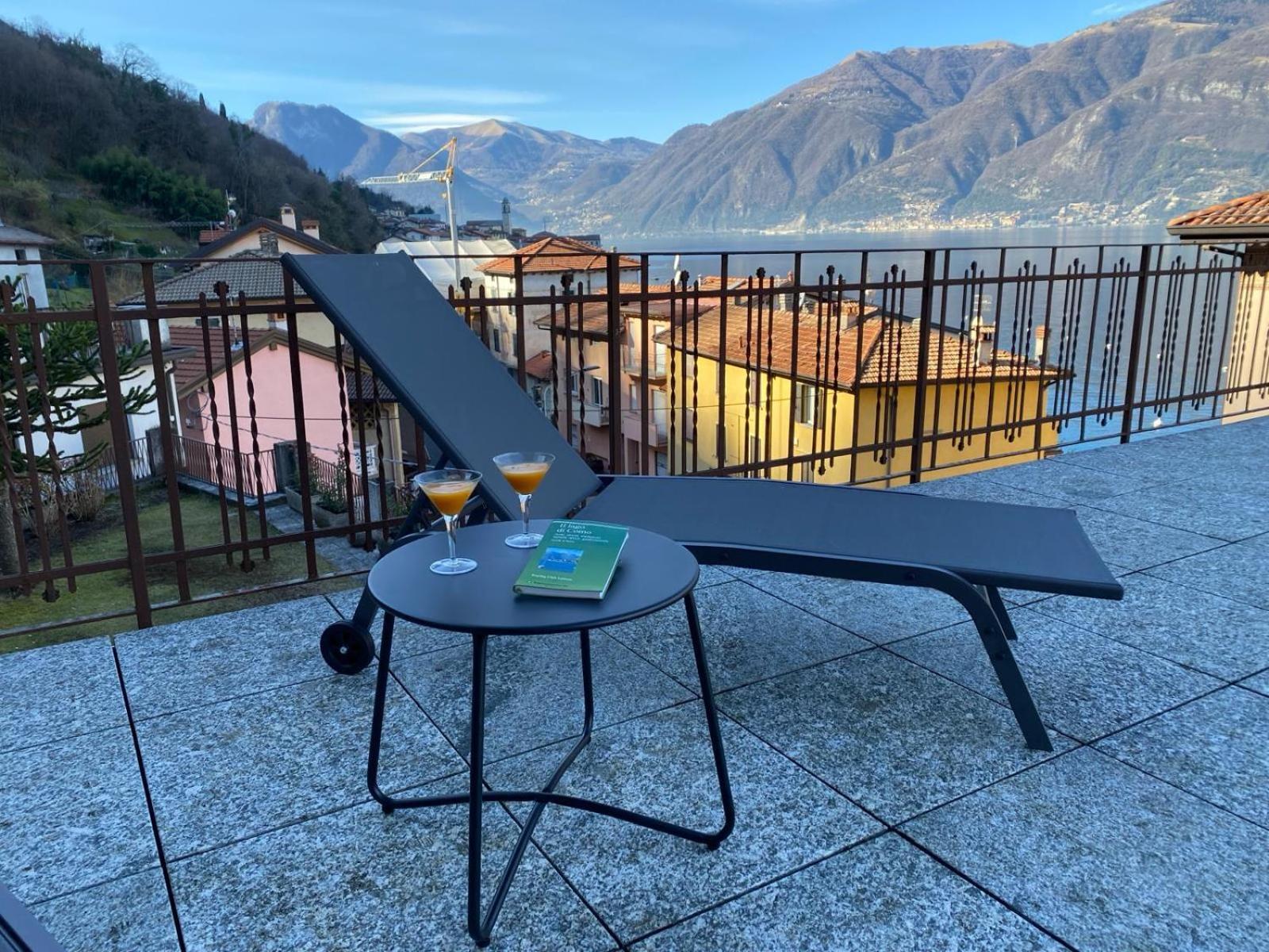 Tiziana Lake Como View Terraces Apartment Lezzeno Luaran gambar