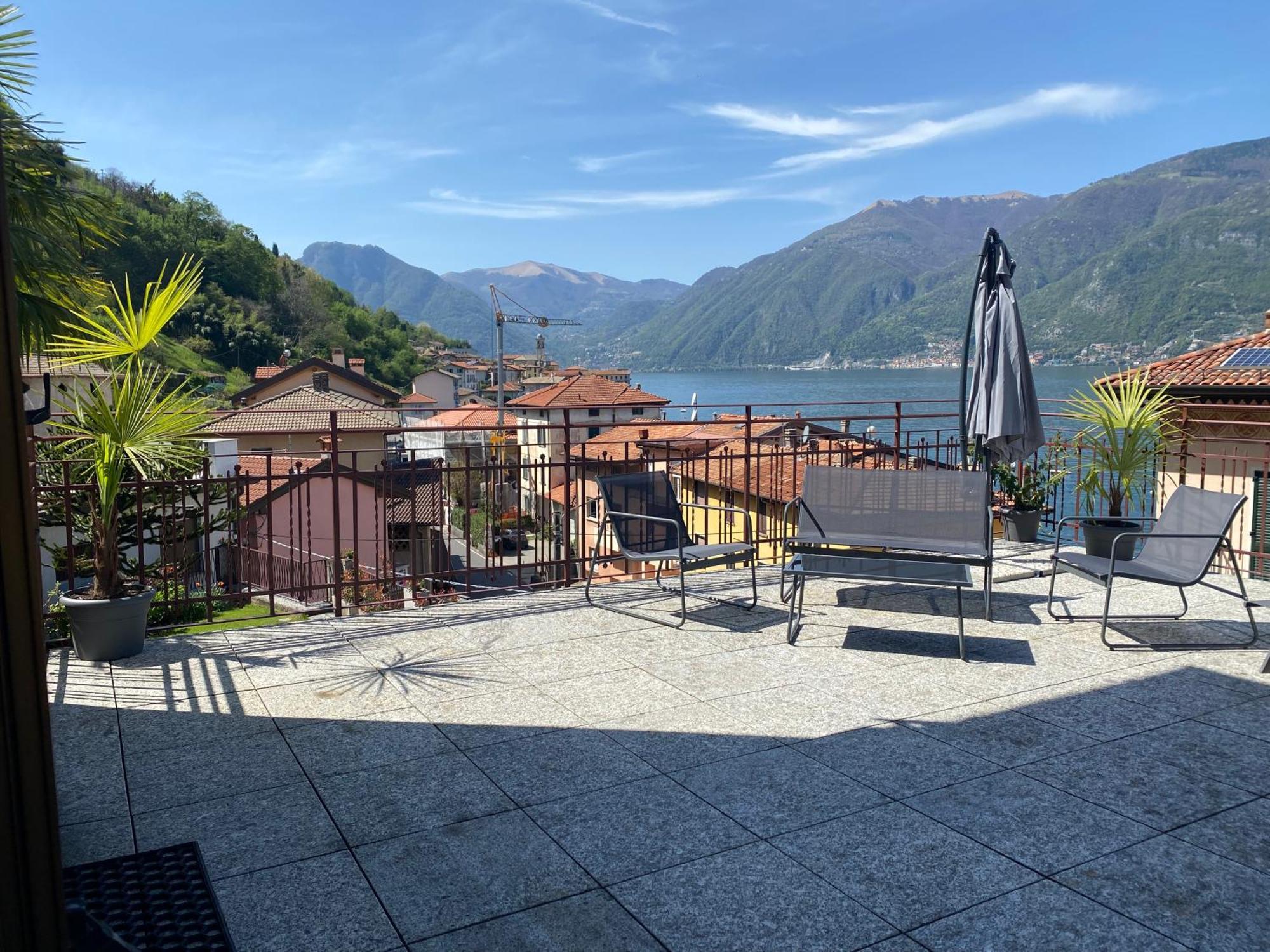 Tiziana Lake Como View Terraces Apartment Lezzeno Luaran gambar